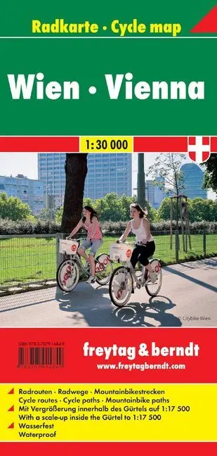 Cover: 9783707914849 | Wien, Radkarte 1:30.000. Freytag &amp; Berndt Cycle map Vienna | KG | 2014