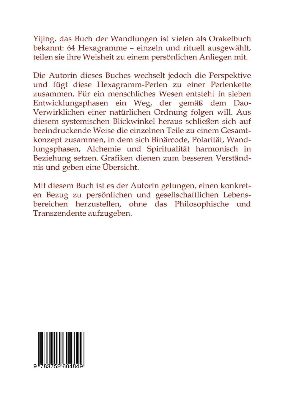 Rückseite: 9783752604849 | Yijing - Die Entdeckung des Ursprünglichen | Marion Tschmelak | Buch