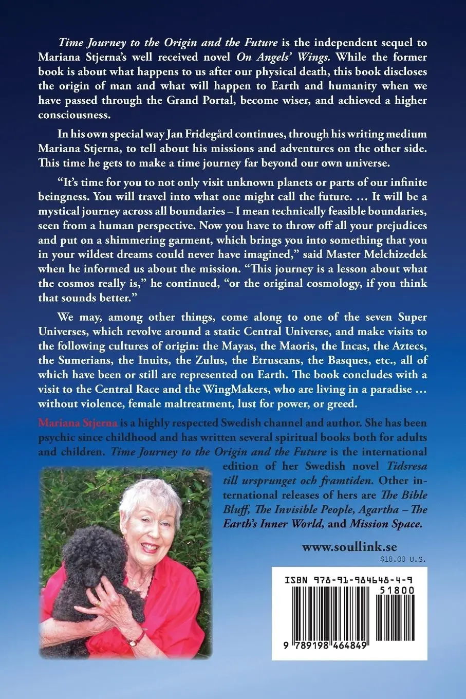 Rückseite: 9789198464849 | Time Journey to the Origin and the Future | Mariana Stjerna | Buch