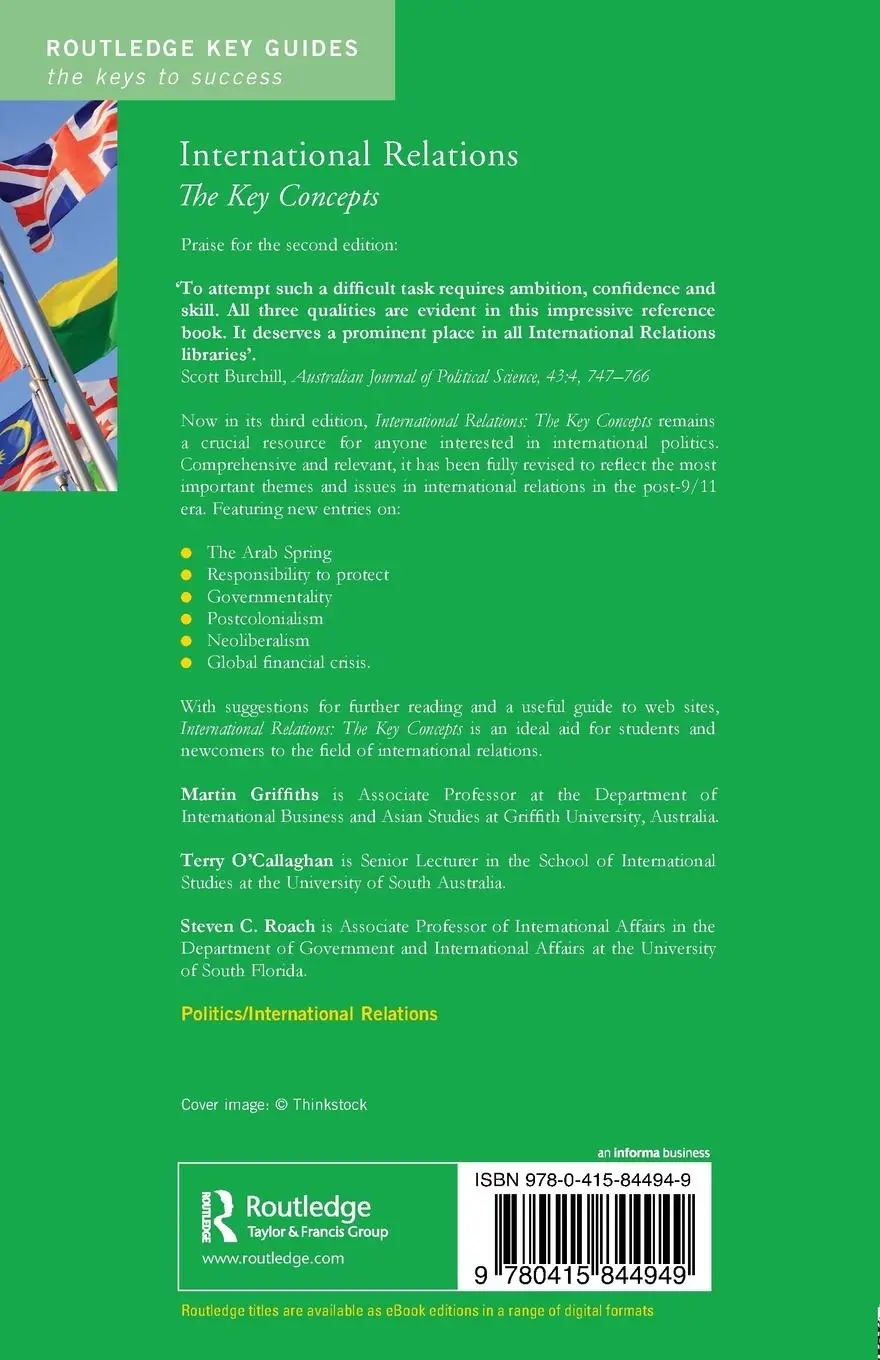 Rückseite: 9780415844949 | International Relations | The Key Concepts | Steven C. Roach (u. a.)