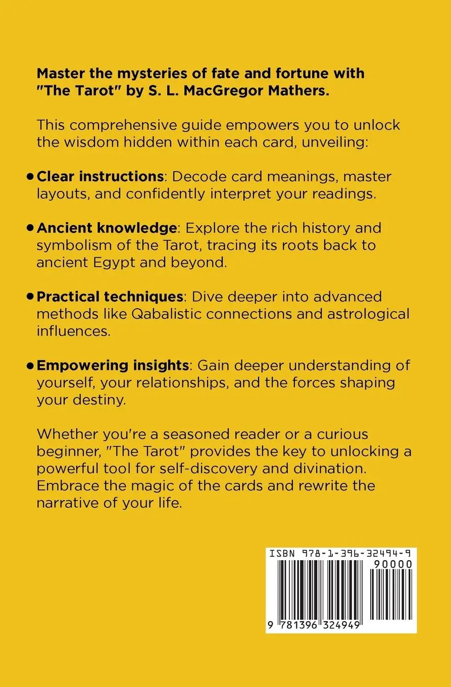 Rückseite: 9781396324949 | The Tarot | S. L. Macgregor Mathers | Taschenbuch | Englisch | 2024