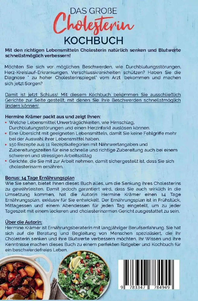 Bild: 9783347784949 | Das große Cholesterin Kochbuch - Mit 150 leckeren &amp; gesunden...
