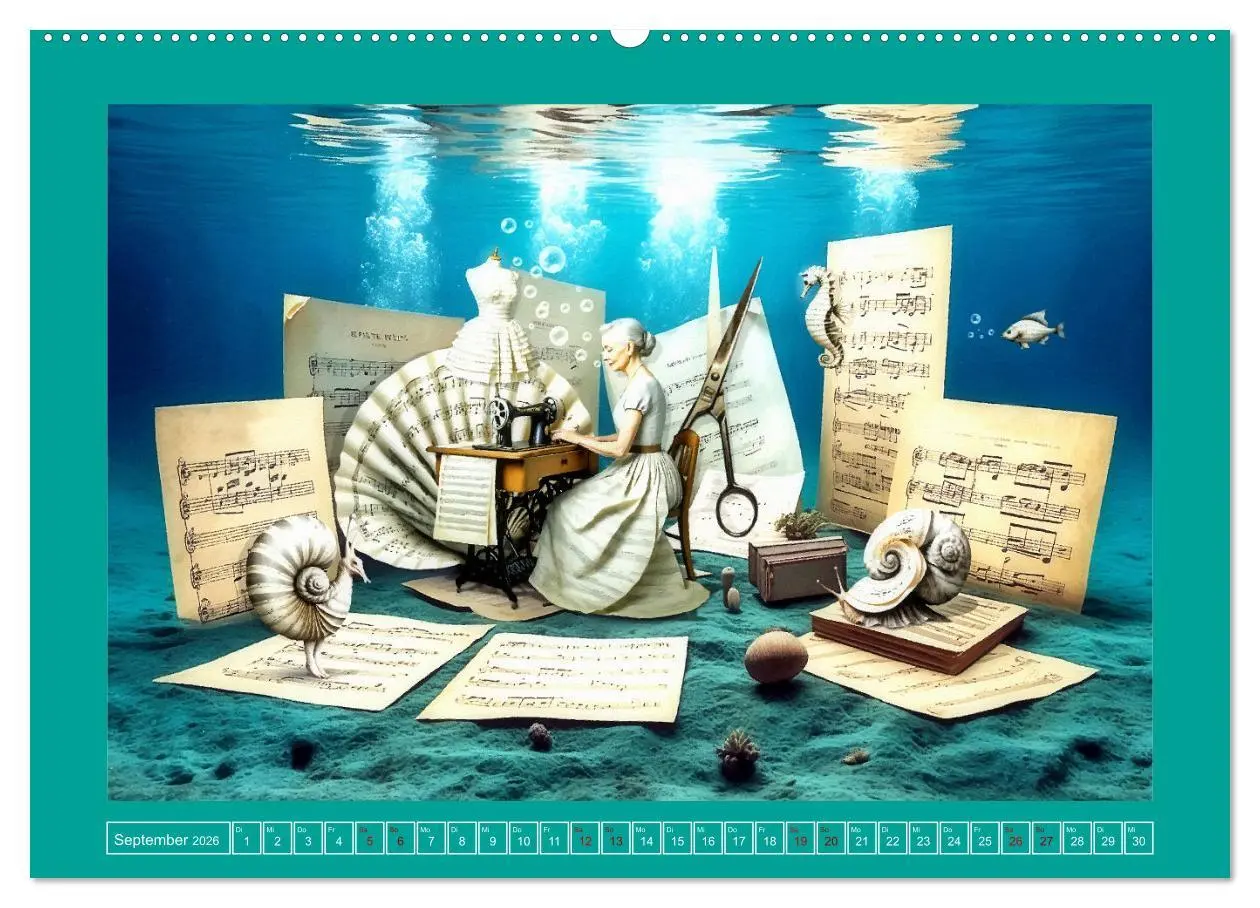 Bild: 9783457364949 | Surreale Partituren (hochwertiger Premium Wandkalender 2026 DIN A2...