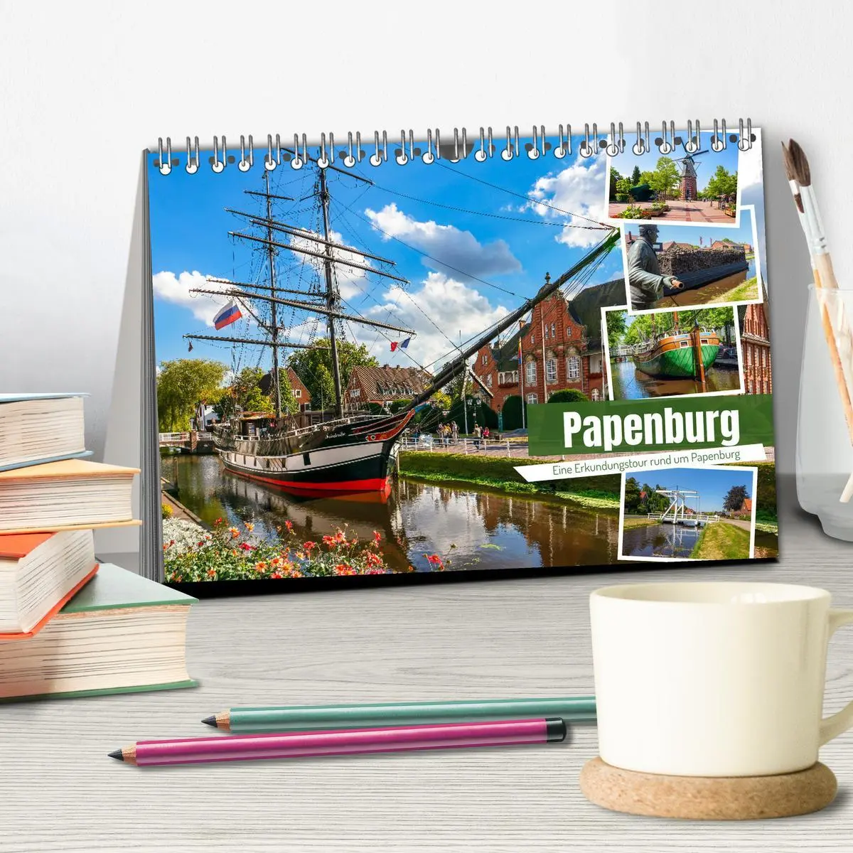Bild: 9783457434949 | Rund um Papenburg (Tischkalender 2026 DIN A5 quer), CALVENDO...