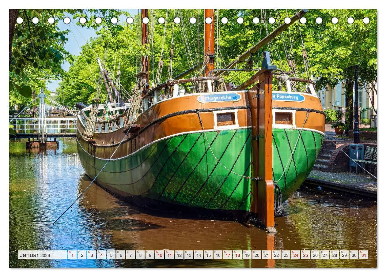 Bild: 9783457434949 | Rund um Papenburg (Tischkalender 2026 DIN A5 quer), CALVENDO...
