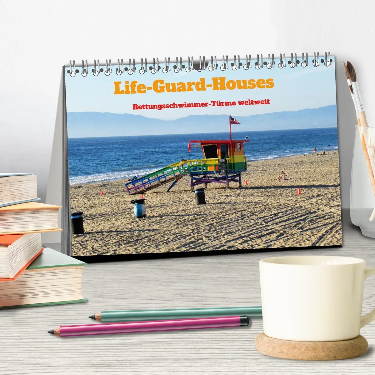 Bild: 9783457504949 | Life-Guard-Houses (Tischkalender 2026 DIN A5 quer), CALVENDO...