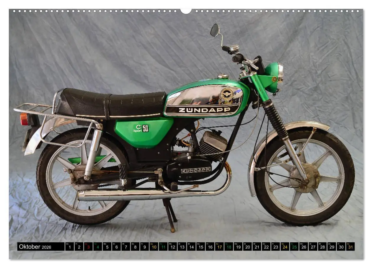 Bild: 9783457674949 | Mein Moped Kalender (Wandkalender 2026 DIN A2 quer), CALVENDO...