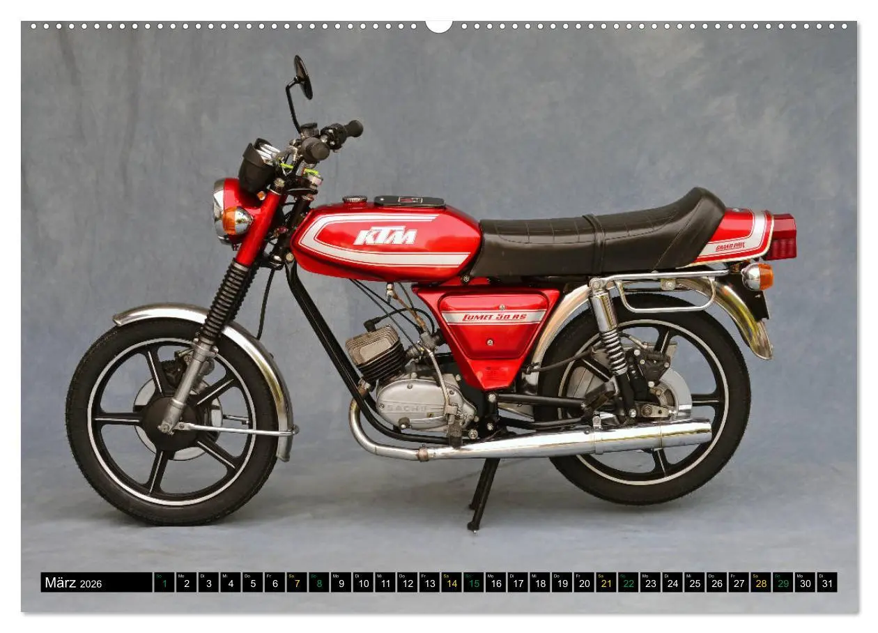 Bild: 9783457674949 | Mein Moped Kalender (Wandkalender 2026 DIN A2 quer), CALVENDO...