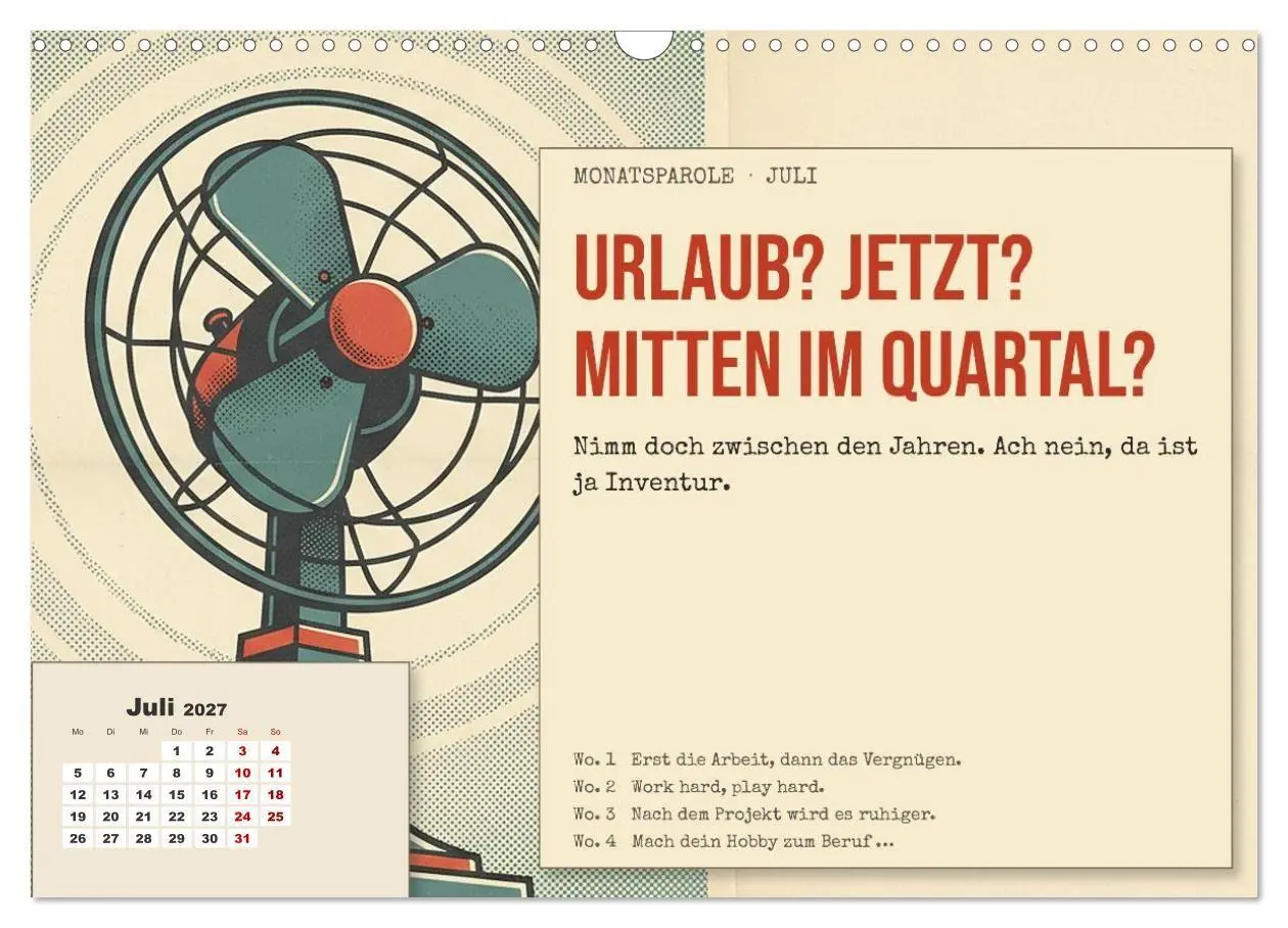 Bild: 9783594364949 | Aushalten. Durchhalten. Maul halten. (Wandkalender 2027 DIN A3...