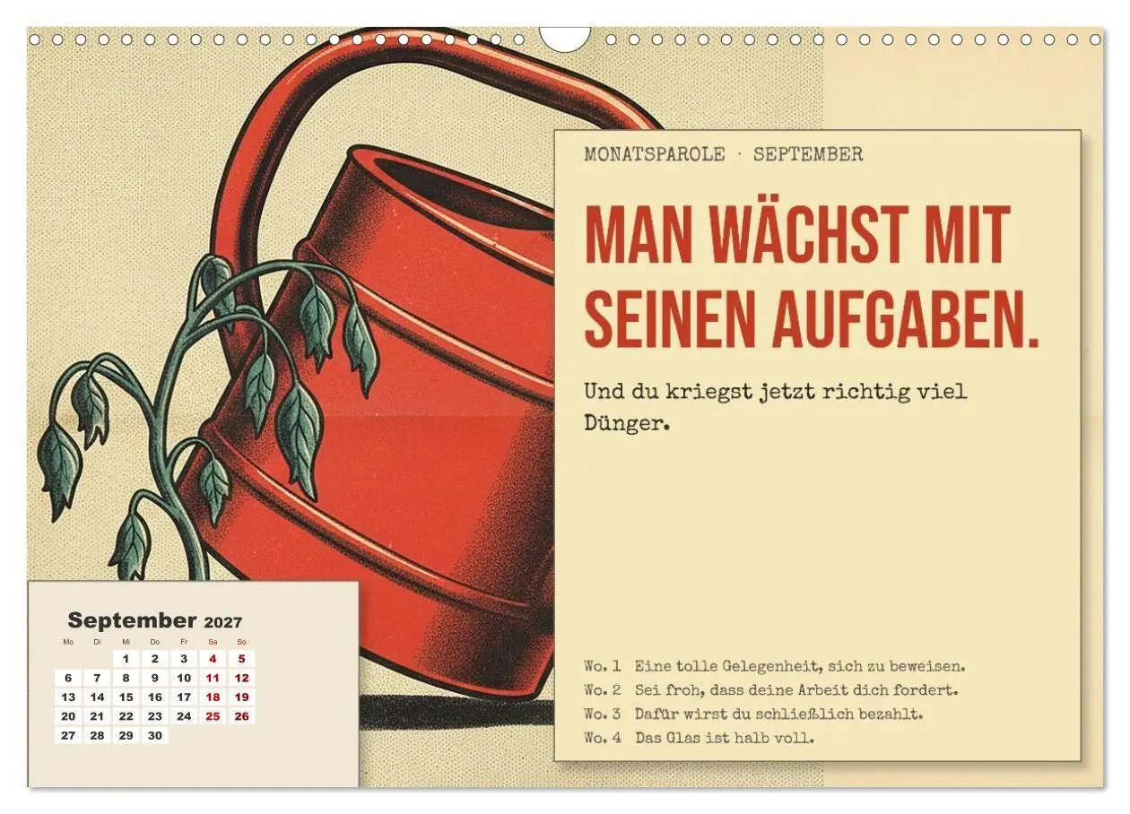 Bild: 9783594364949 | Aushalten. Durchhalten. Maul halten. (Wandkalender 2027 DIN A3...