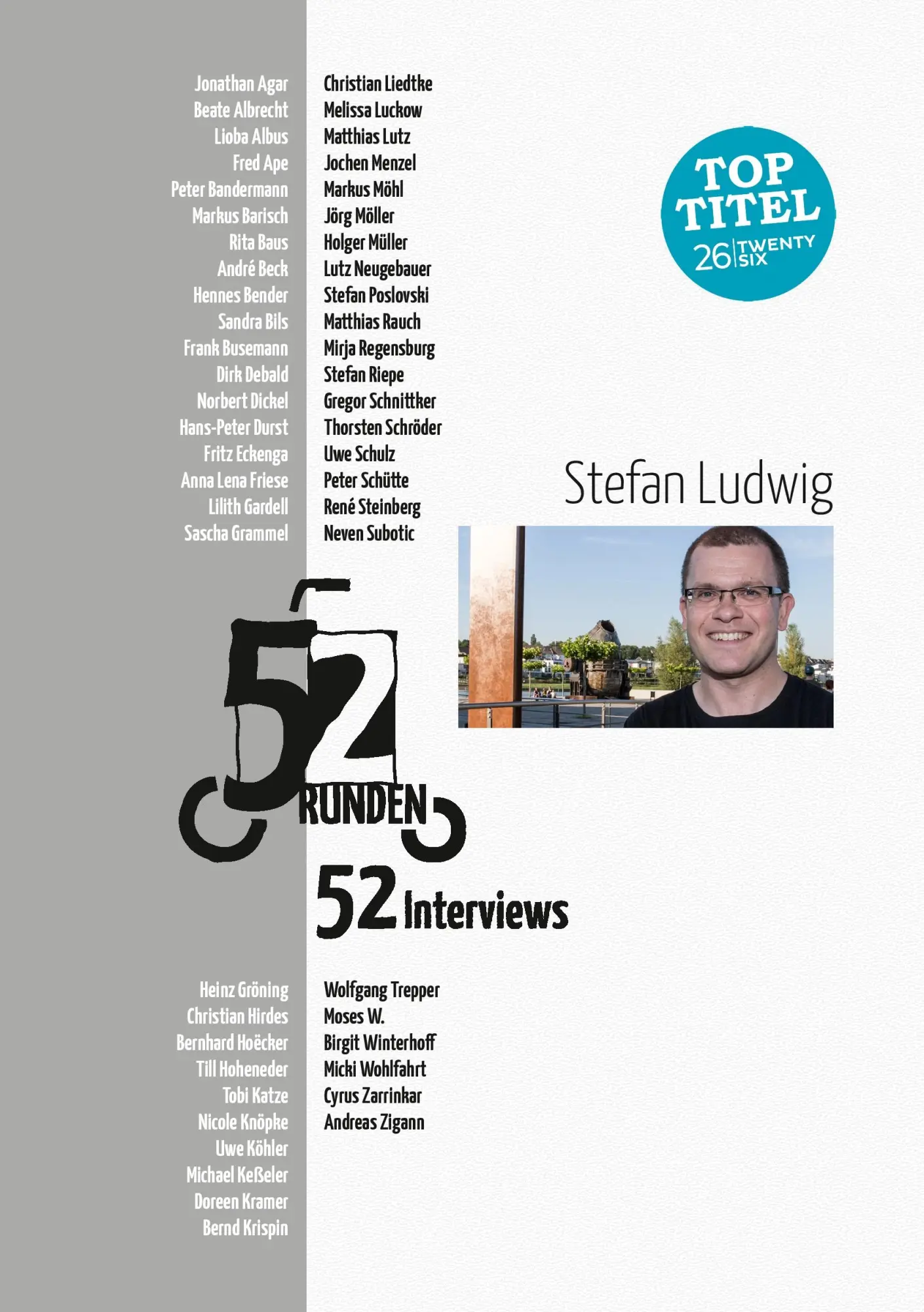 Cover: 9783740714949 | 52 Runden. 52 Interviews. | Stefan Ludwig | Taschenbuch | 332 S.
