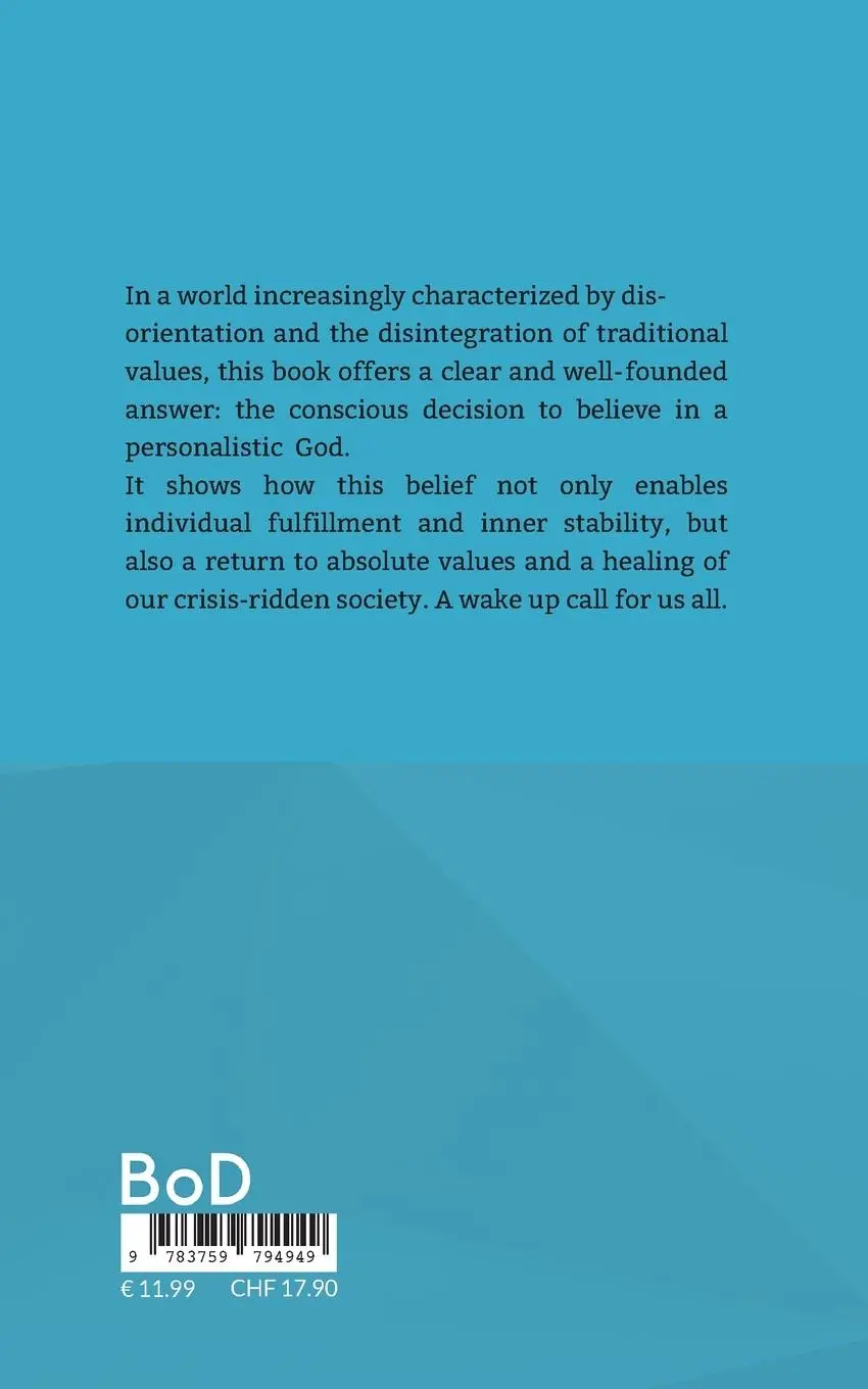 Rückseite: 9783759794949 | A Conscious Choice for Faith | Lothar-Rüdiger Lütge | Taschenbuch