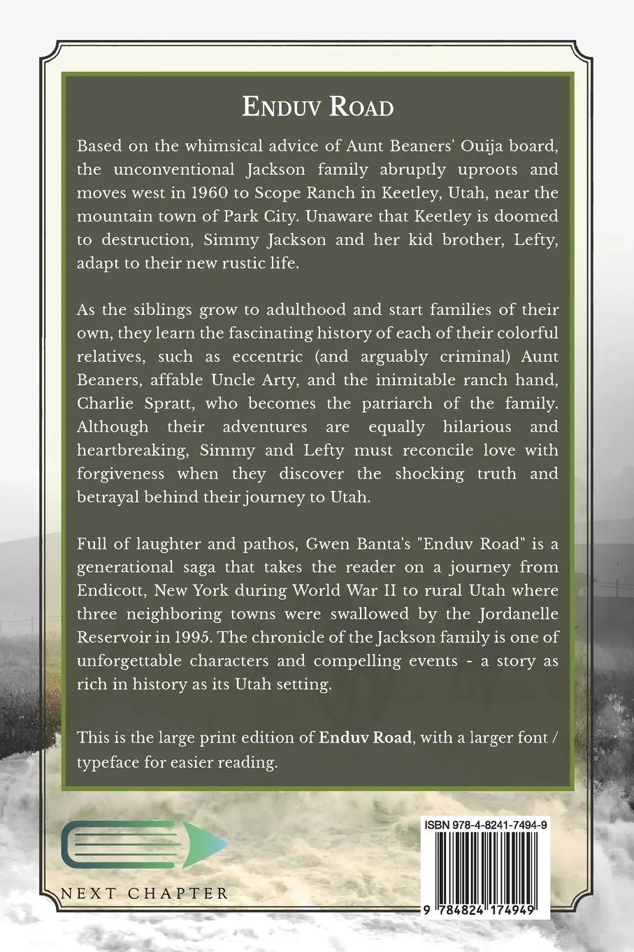 Rückseite: 9784824174949 | Enduv Road | Gwen Banta | Taschenbuch | Englisch | 2023 | Next Chapter