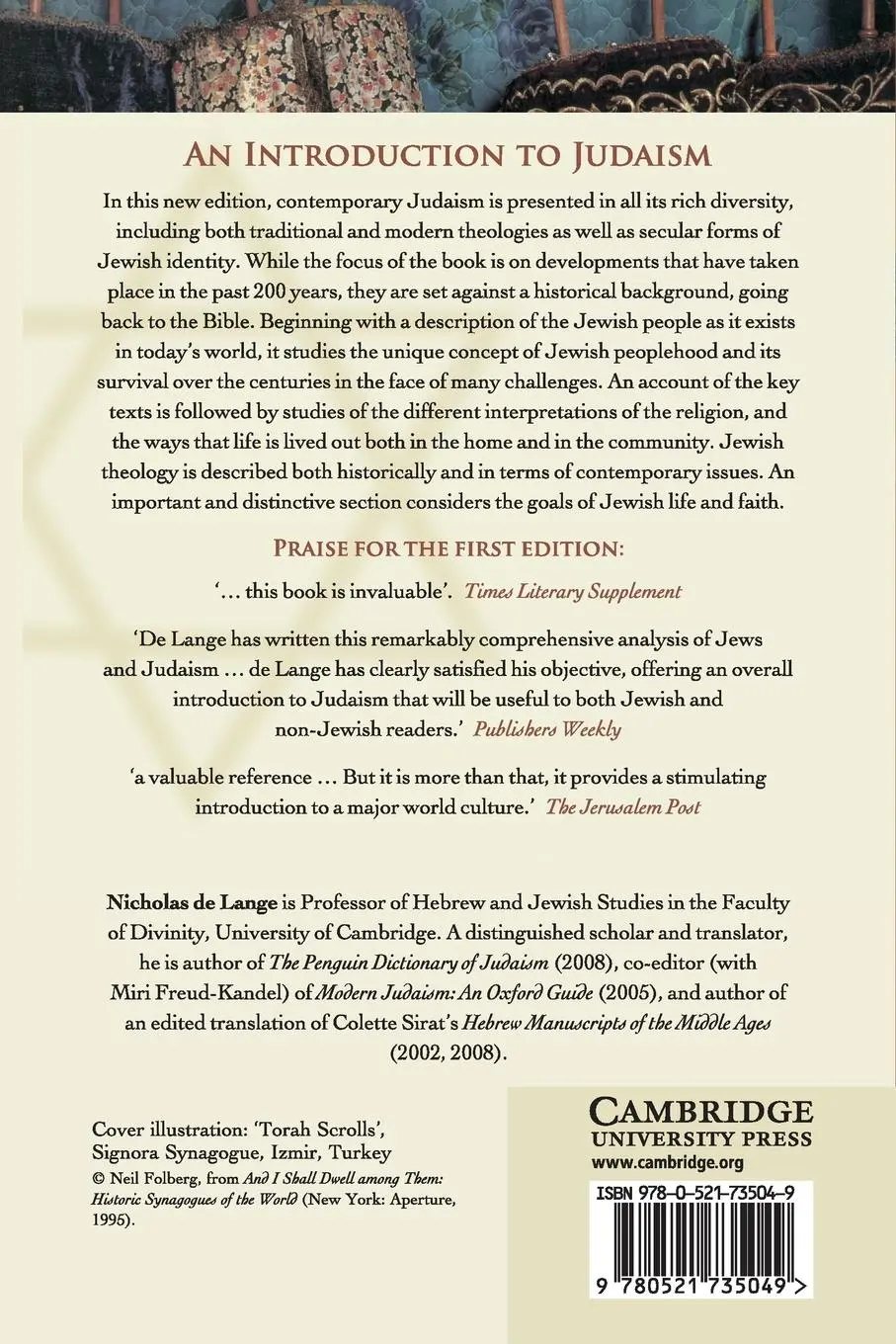 Rückseite: 9780521735049 | An Introduction to Judaism | Nicholas De Lange | Taschenbuch | 2015