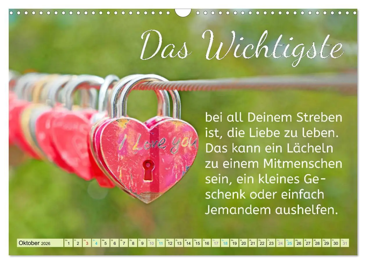 Bild: 9783457705049 | Der Spruchkalender - Inspirationen (Wandkalender 2026 DIN A3 quer),...