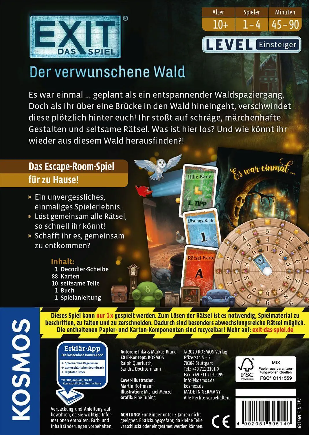 Bild: 4002051695149 | EXIT® - Das Spiel: Der verwunschene Wald | Markus Brand Inka Brand