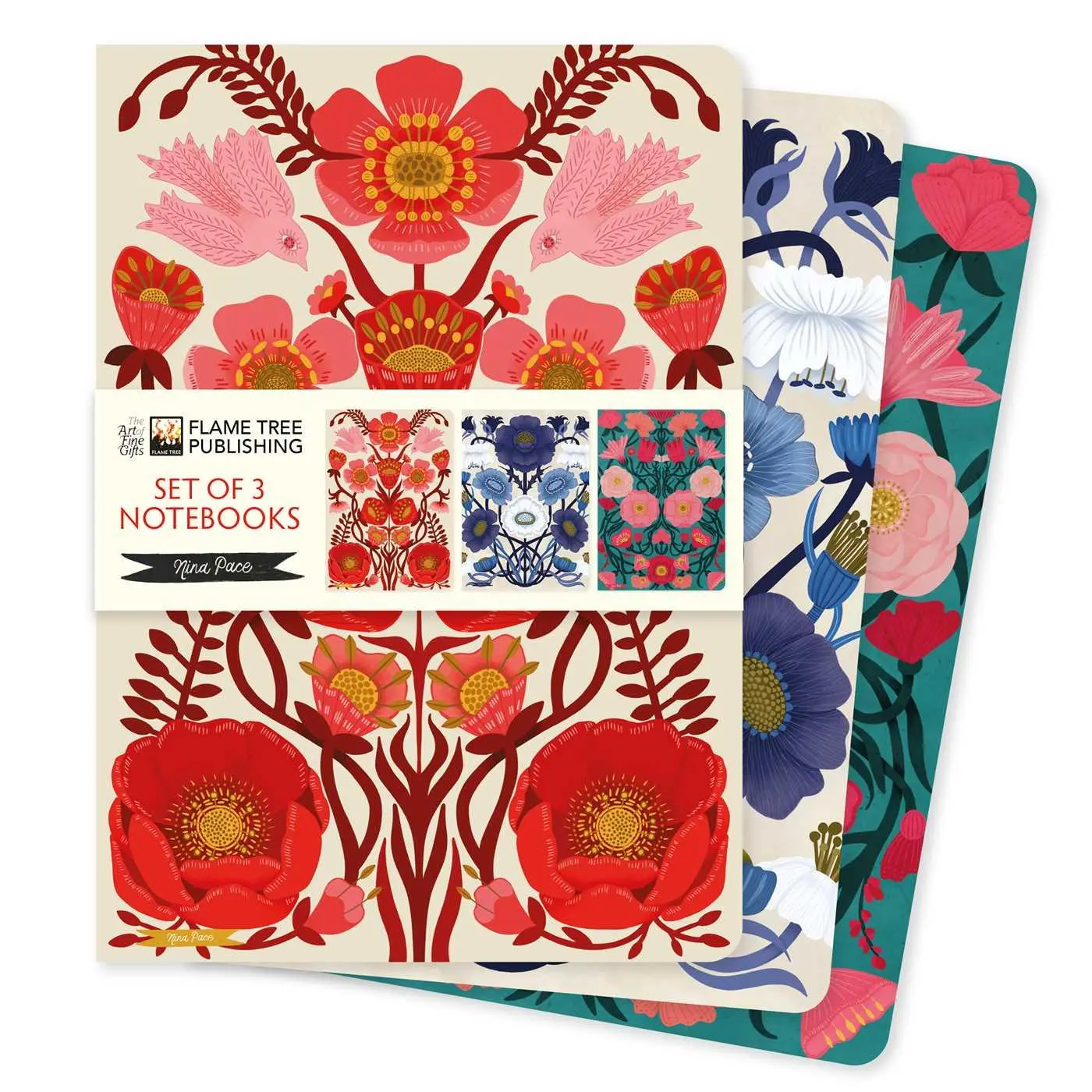 Nina Pace Set of 3 Standard Notebooks - Neu