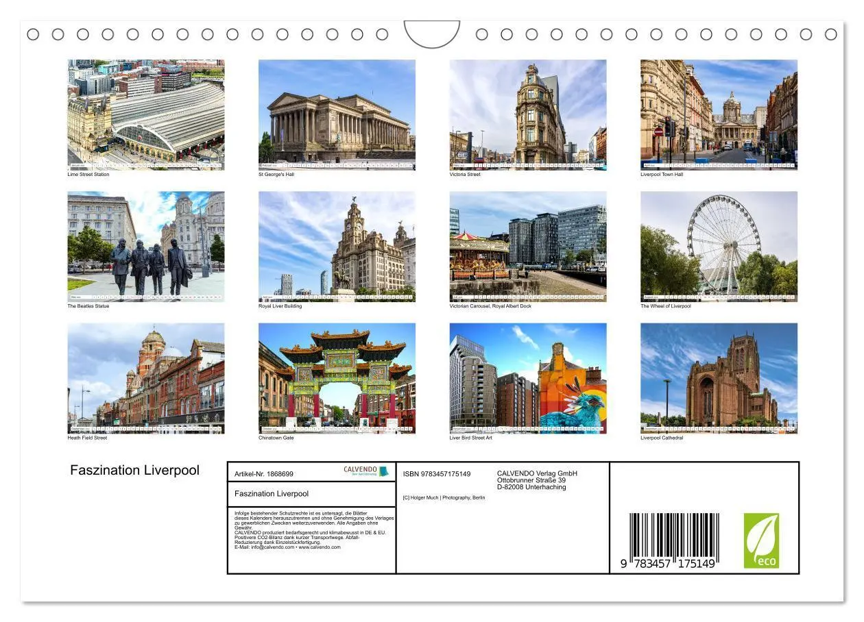 Bild: 9783457175149 | Faszination Liverpool (Wandkalender 2025 DIN A4 quer), CALVENDO...