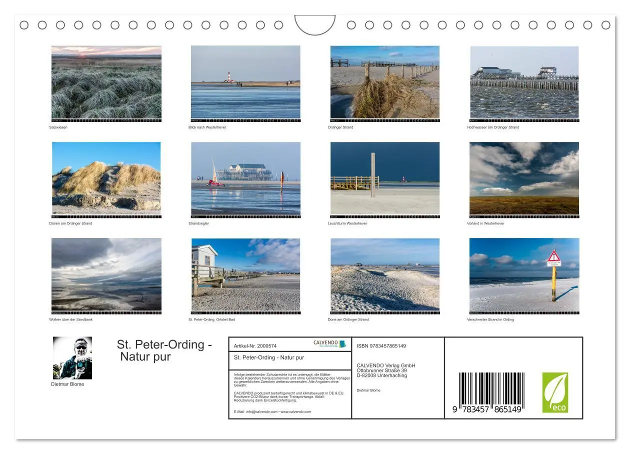 Bild: 9783457865149 | St. Peter-Ording - Natur pur (Wandkalender 2026 DIN A4 quer),...