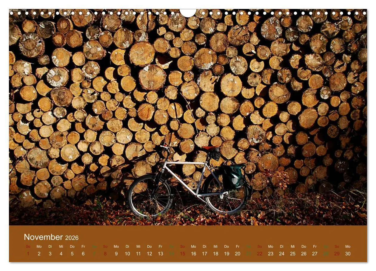 Bild: 9783516025149 | Mit dem Fahrrad durch 2026 (Wandkalender 2026 DIN A3 quer),...