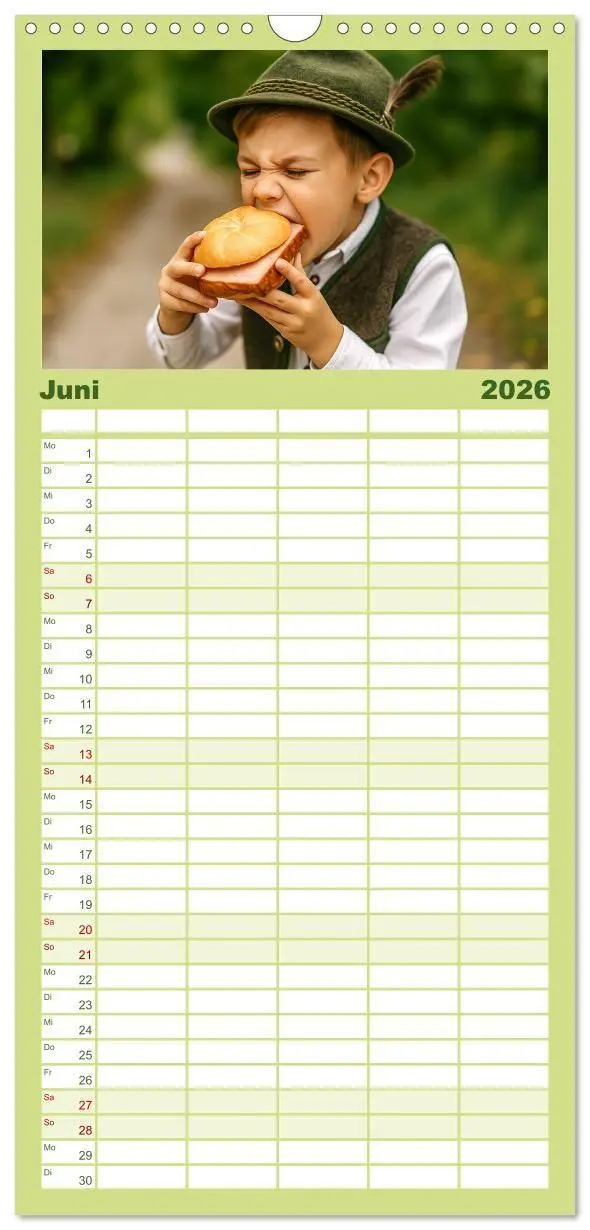 Bild: 9783516715149 | Familienplaner 2026 - Leberkäse-Kalender - Die Leberkässemmel aus...