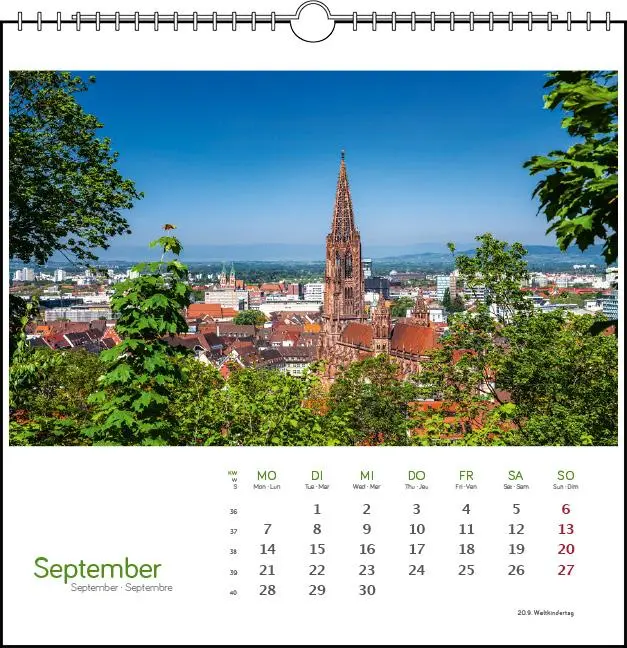 Bild: 9783861925149 | Freiburg 2026 | Postkarten-Tischkalender | Clemens Emmler | Kalender