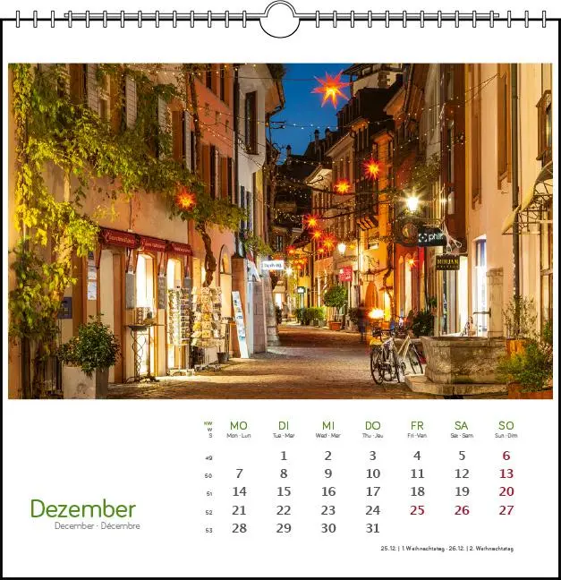 Bild: 9783861925149 | Freiburg 2026 | Postkarten-Tischkalender | Clemens Emmler | Kalender