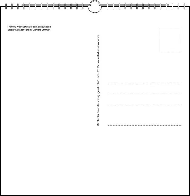 Bild: 9783861925149 | Freiburg 2026 | Postkarten-Tischkalender | Clemens Emmler | Kalender
