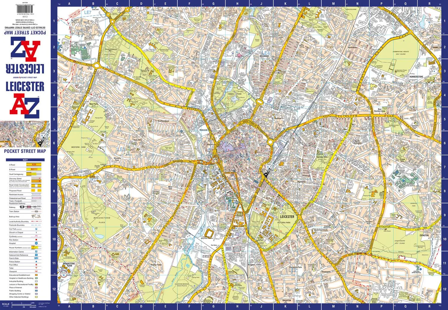 Bild: 9780008445249 | Leicester Pocket Street Map | A-Z Maps | Buch | Karte/Landkarte | 2021