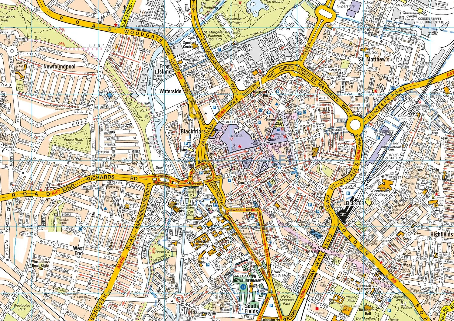 Bild: 9780008445249 | Leicester Pocket Street Map | A-Z Maps | Buch | Karte/Landkarte | 2021