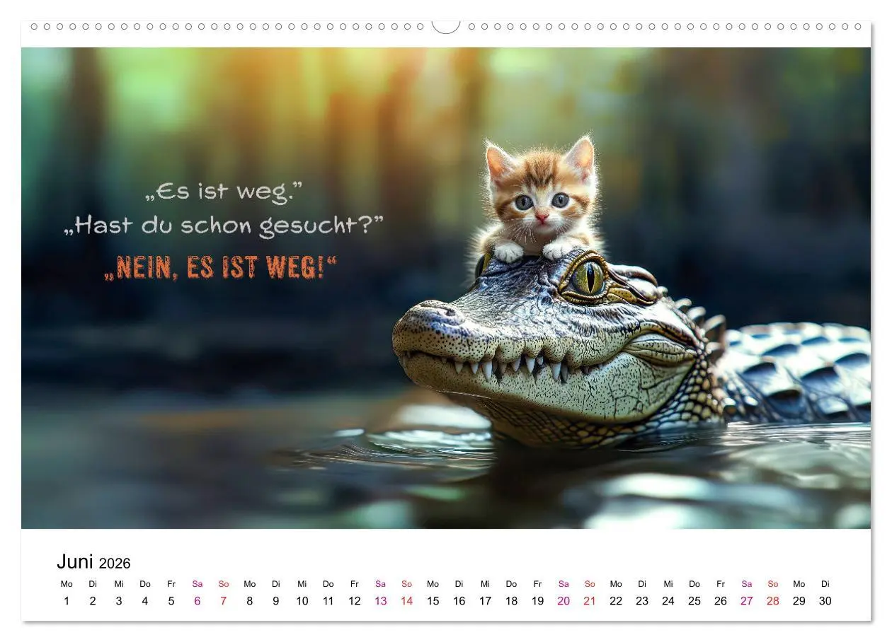 Bild: 9783457305249 | Tierische Klugscheißer (hochwertiger Premium Wandkalender 2026 DIN...