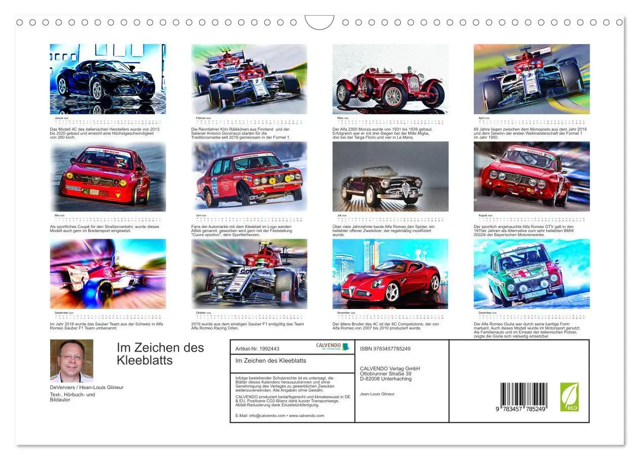 Bild: 9783457785249 | Im Zeichen des Kleeblatts (Wandkalender 2026 DIN A3 quer), CALVENDO...
