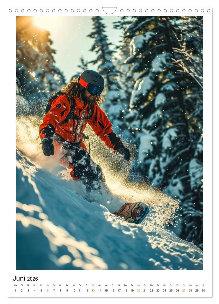 Bild: 9783516255249 | Snowboarden - coole Tage (Wandkalender 2026 DIN A3 hoch), CALVENDO...