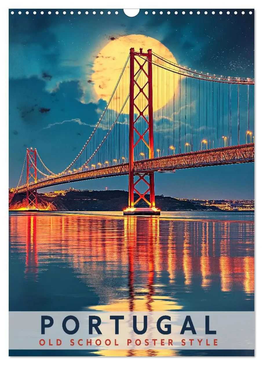 Cover: 9783516325249 | Portugal - Old School Poster Style (Wandkalender 2026 DIN A3 hoch),...