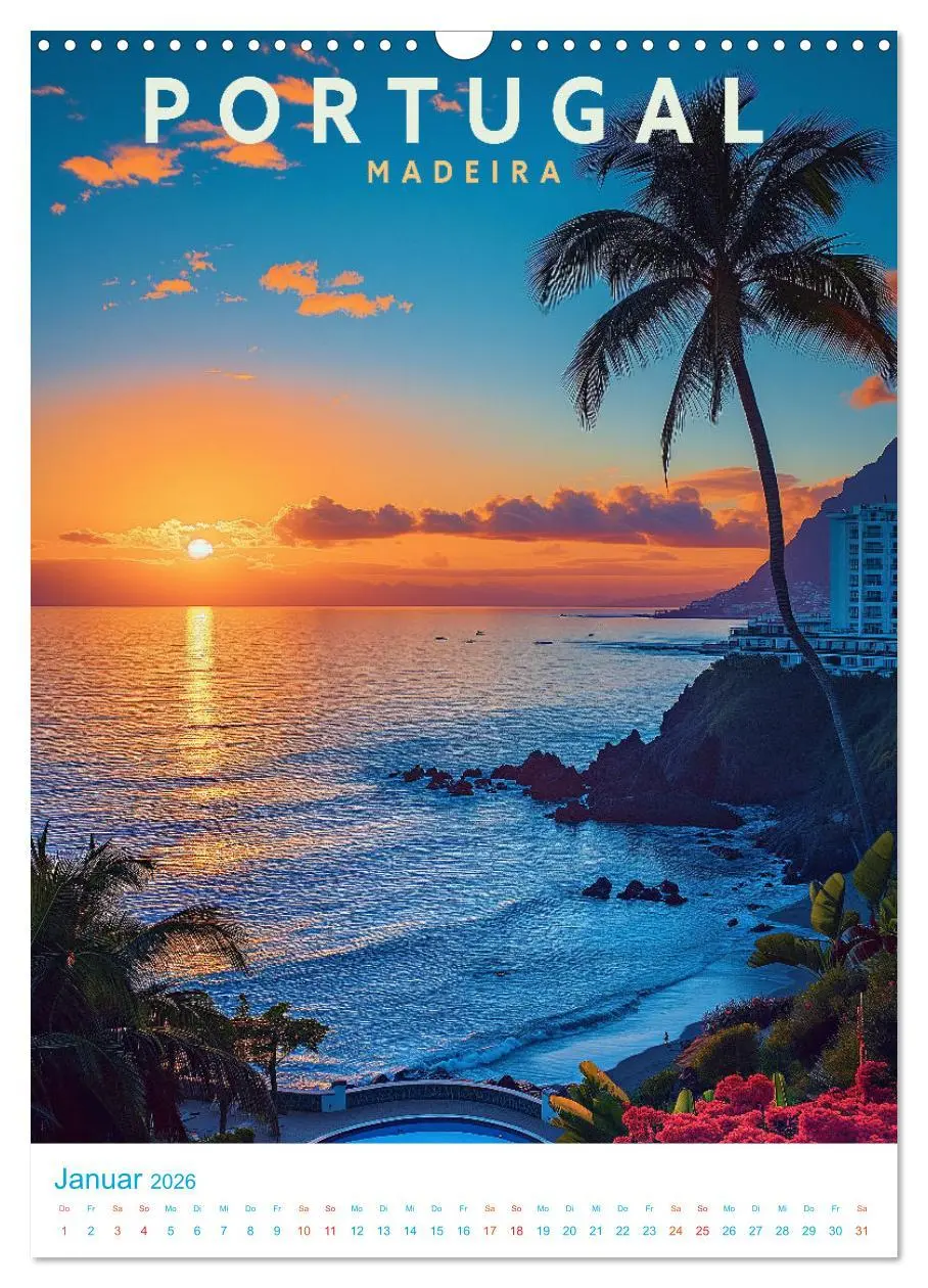 Bild: 9783516325249 | Portugal - Old School Poster Style (Wandkalender 2026 DIN A3 hoch),...