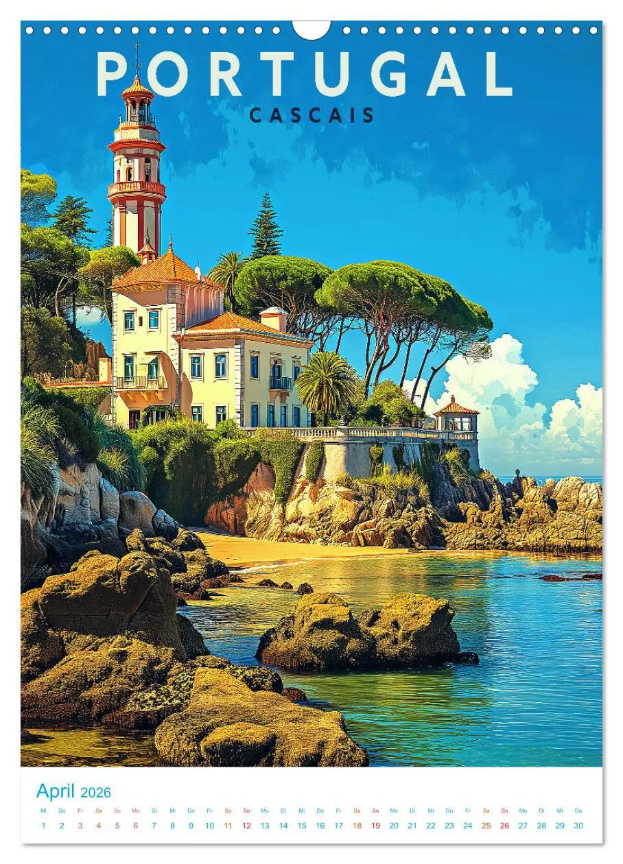 Bild: 9783516325249 | Portugal - Old School Poster Style (Wandkalender 2026 DIN A3 hoch),...