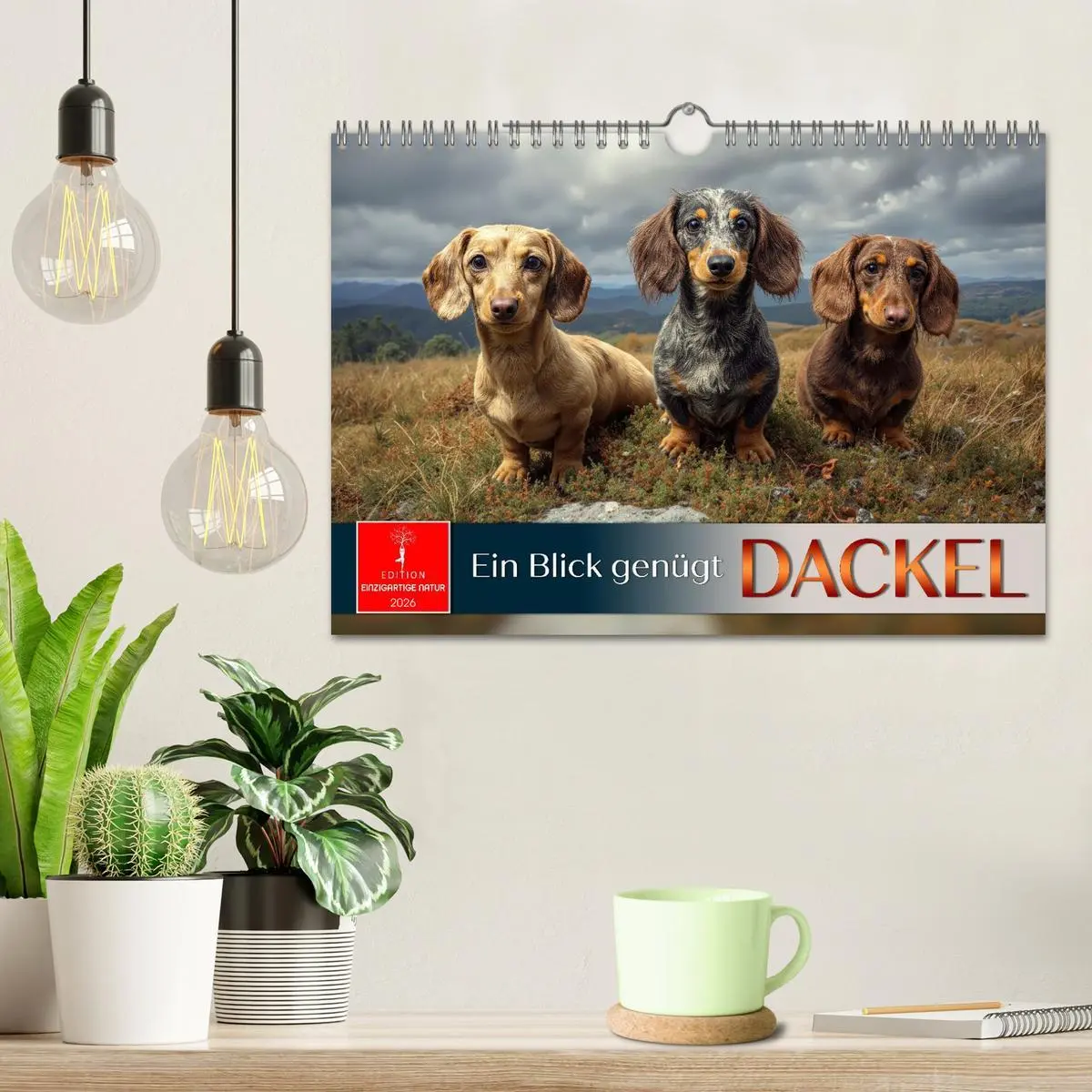 Bild: 9783516635249 | Dackel - ein Blick genügt (Wandkalender 2026 DIN A4 quer), CALVENDO...