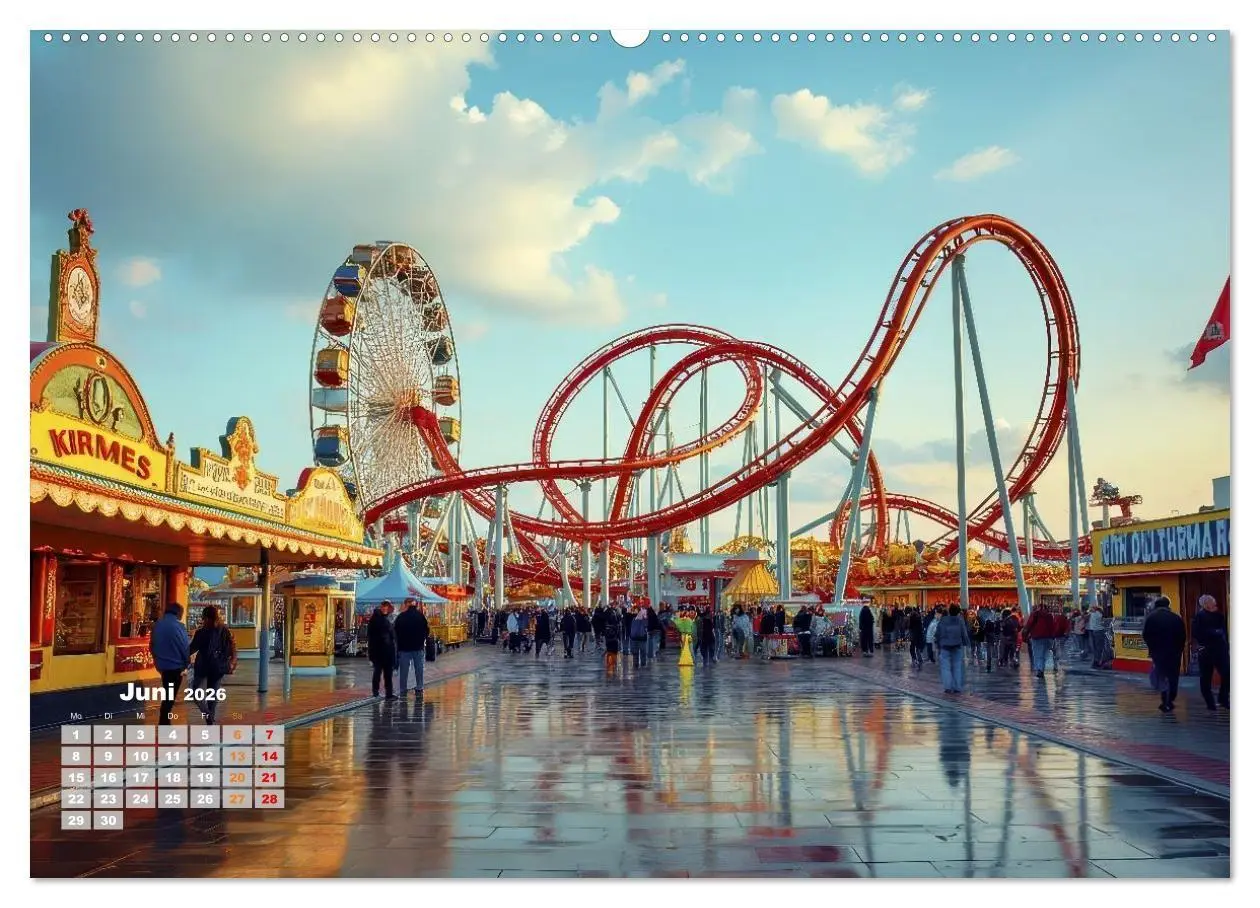 Bild: 9783516705249 | Riesenräder und Kirmes (Wandkalender 2026 DIN A2 quer), CALVENDO...