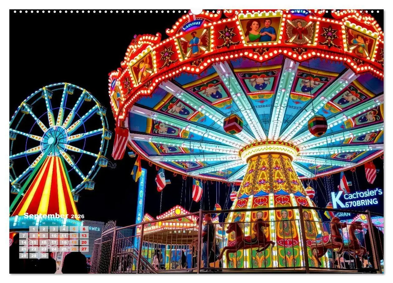 Bild: 9783516705249 | Riesenräder und Kirmes (Wandkalender 2026 DIN A2 quer), CALVENDO...