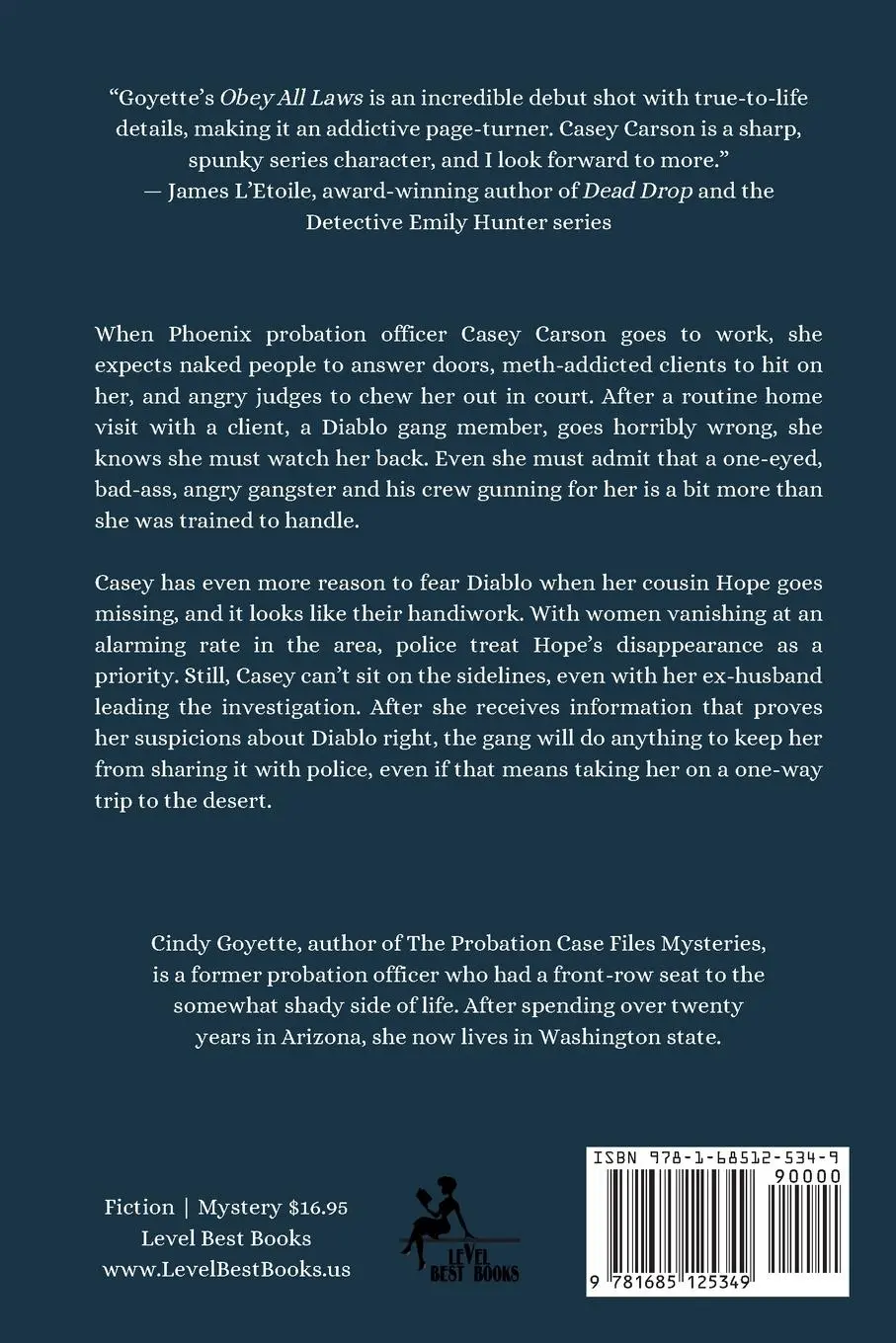 Rückseite: 9781685125349 | Obey All Laws | A Probation Case Files Mystery | Cindy Goyette | Buch