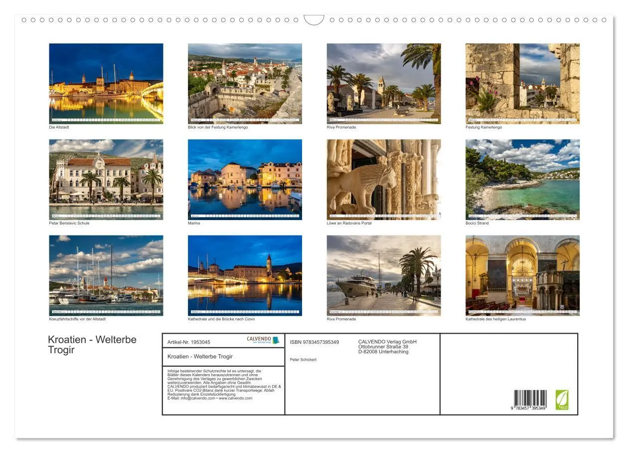 Bild: 9783457395349 | Kroatien - Welterbe Trogir (Wandkalender 2026 DIN A2 quer),...