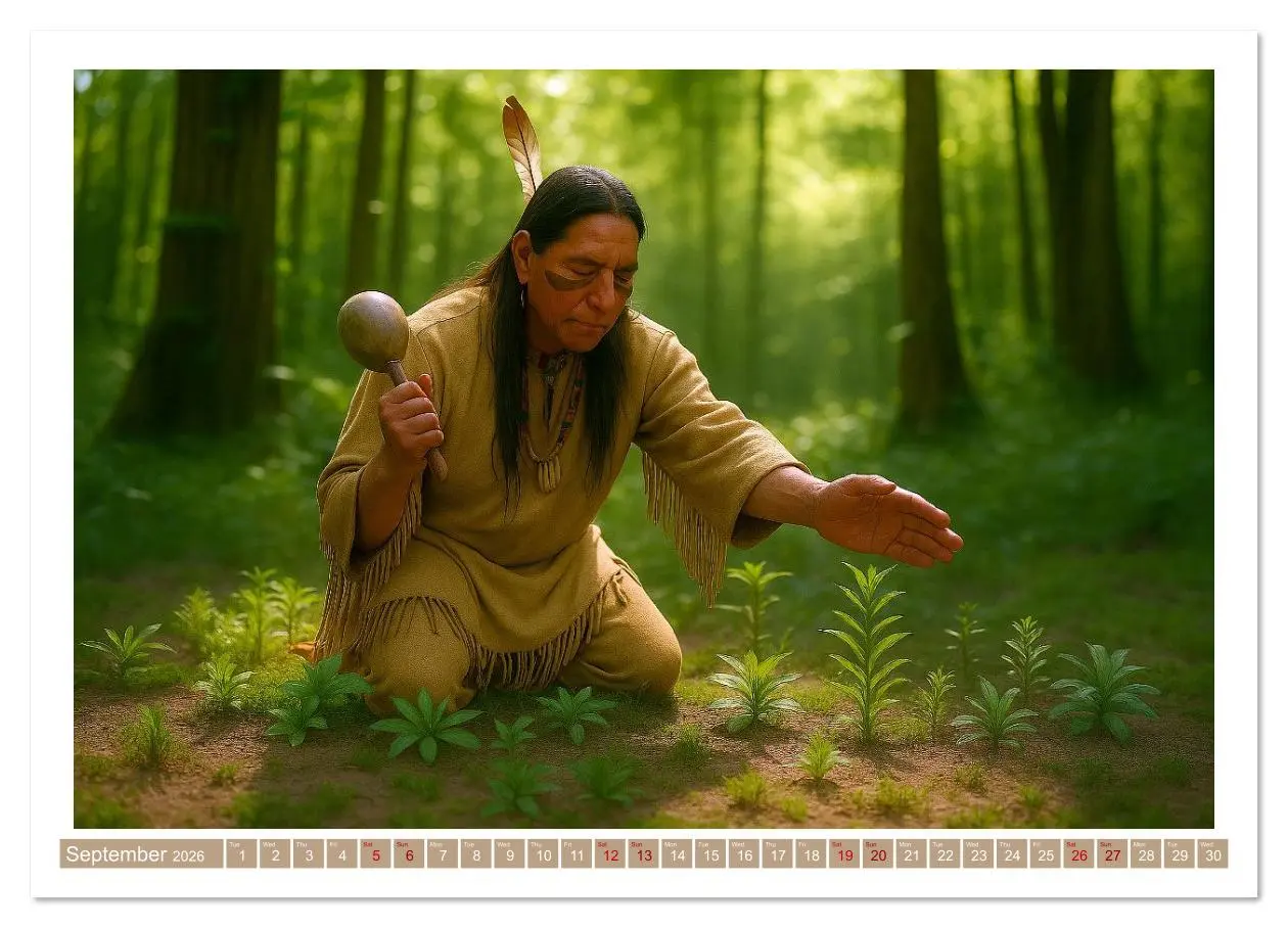 Bild: 9783516625349 | Spiritual Native American (Wall Calendar 2026 DIN A4 landscape),...