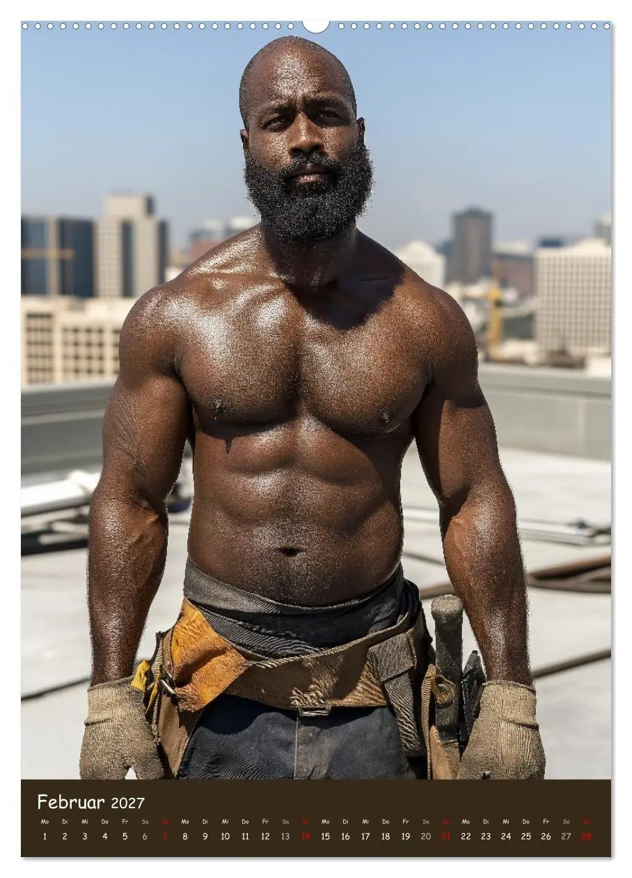 Bild: 9783516935349 | Harte Männer - Sexy Bauarbeiter mit Sixpack (hochwertiger Premium...