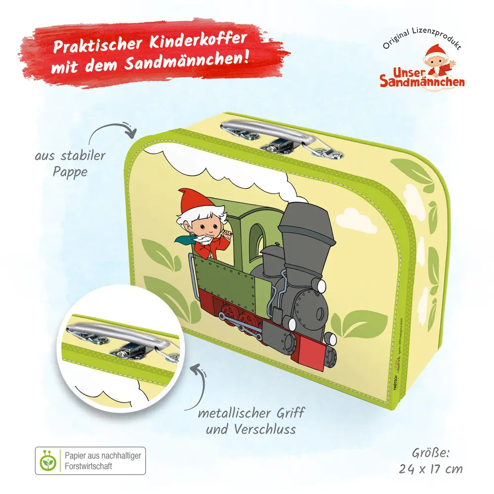 Bild: 4260500165449 | Kinderkoffer "Unser Sandmännchen" Lokomotive | 16544N | Deutsch | 2019
