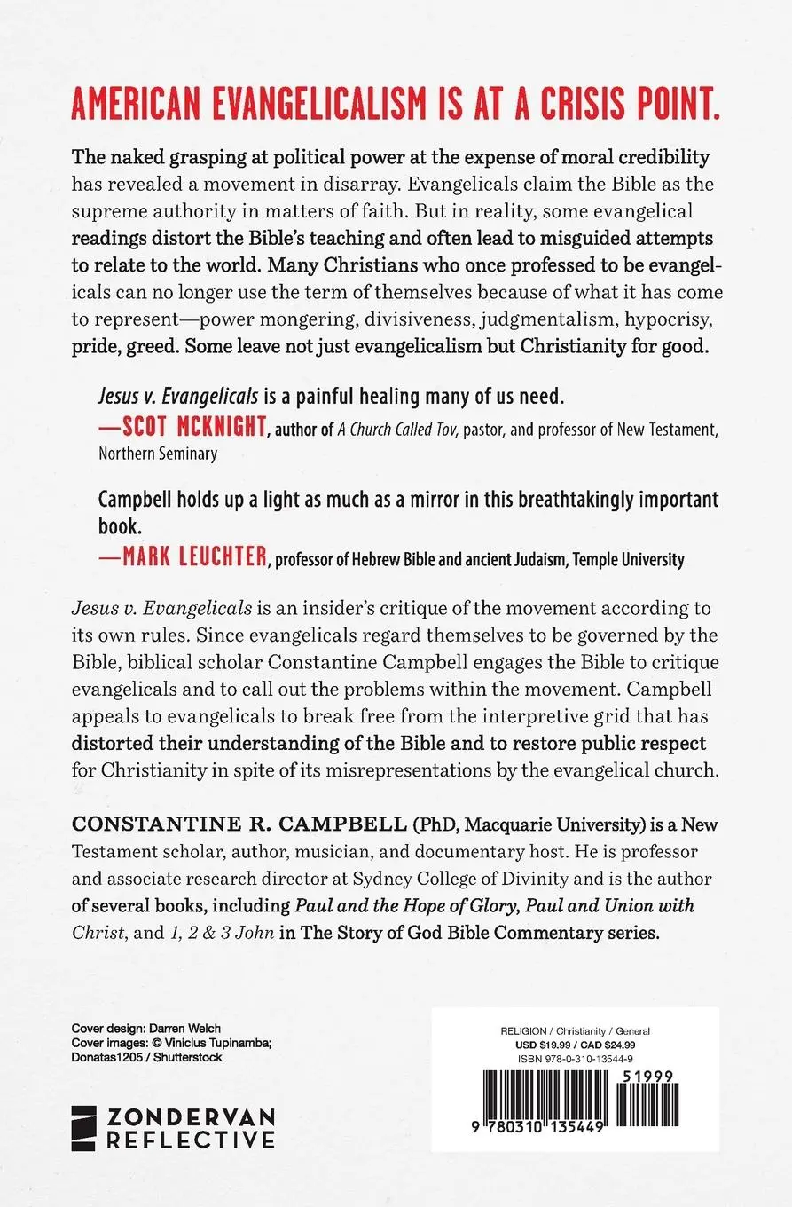 Rückseite: 9780310135449 | Jesus V. Evangelicals | A Biblical Critique of a Wayward Movement