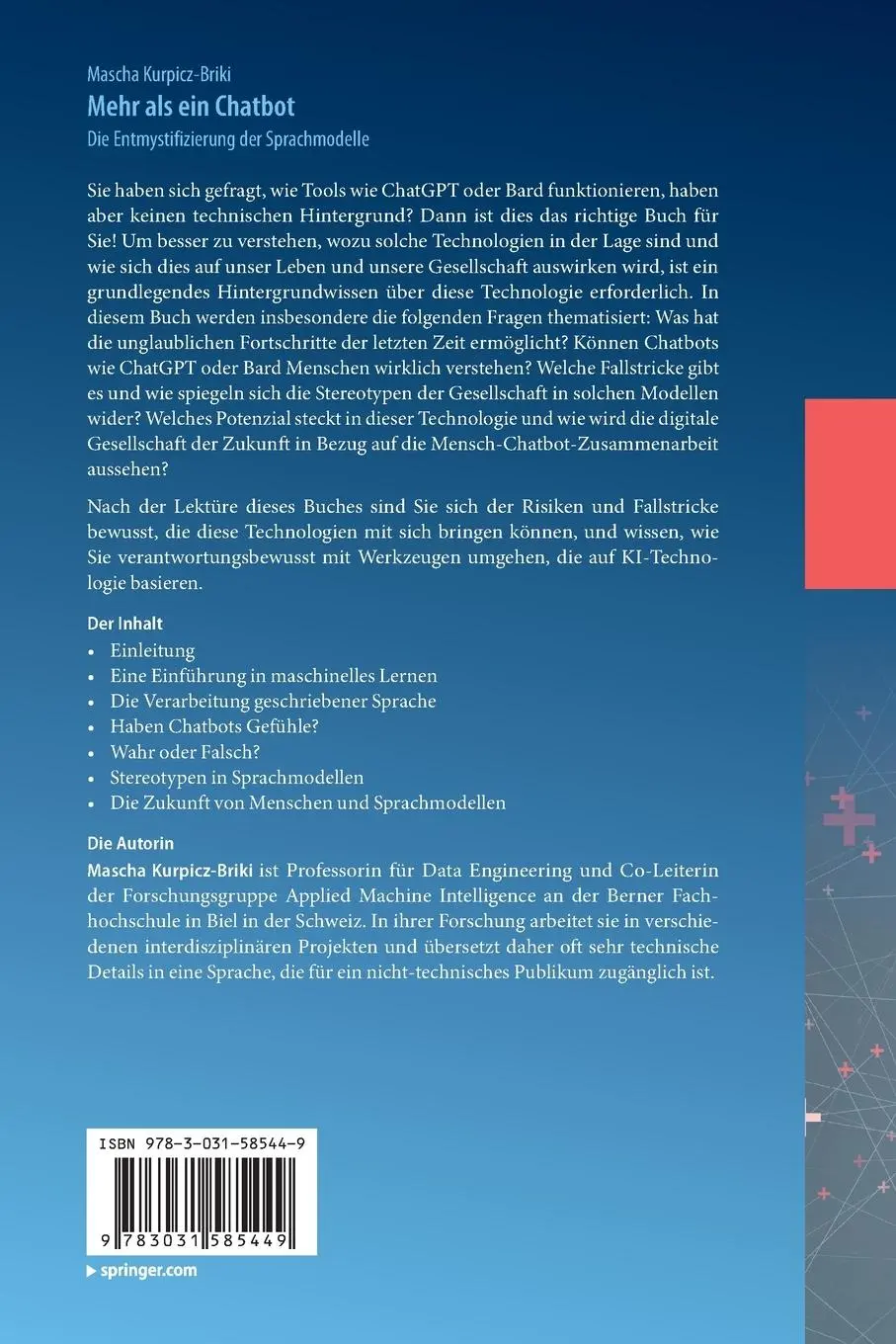 Rückseite: 9783031585449 | Mehr als ein Chatbot | Die Entmystifizierung der Sprachmodelle | Buch