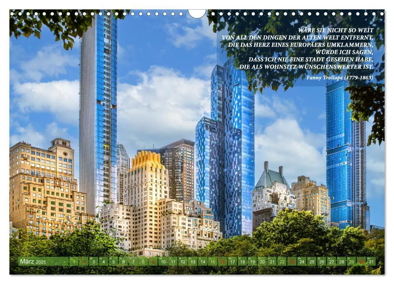 Bild: 9783435055449 | New York Ansichten - Literaturkalender (Wandkalender 2025 DIN A3...