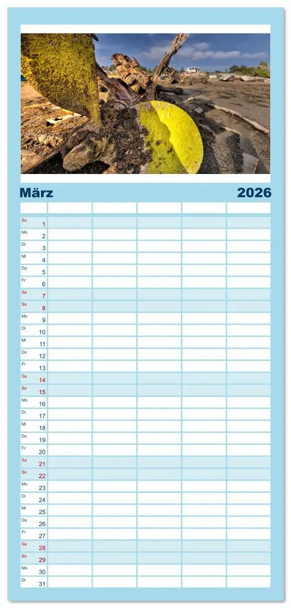 Bild: 9783516615449 | Familienplaner 2026 - Wracks der Vergangenheit - Gestrandete Zeugen...