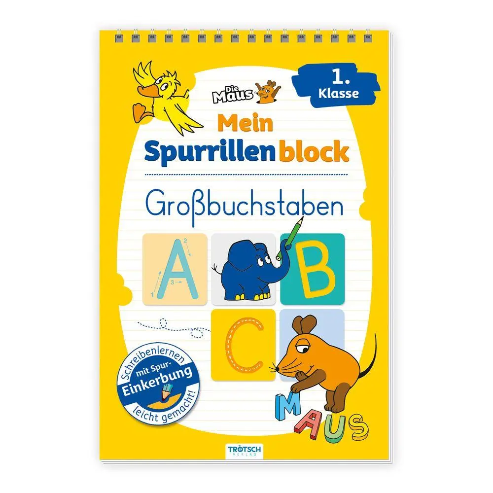 Cover: 9783988025449 | TRÖTSCH - Die Maus Mein Spurrillenblock Großbuchstaben Übungsbuch | KG