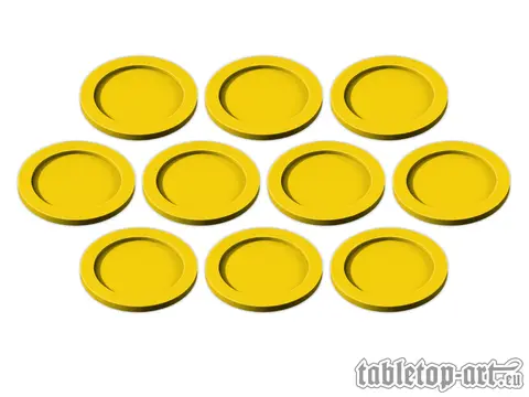 Cover: 704270725549 | Skill and Squad Marker - 32mm Yellow (10) | Tabletop-Art